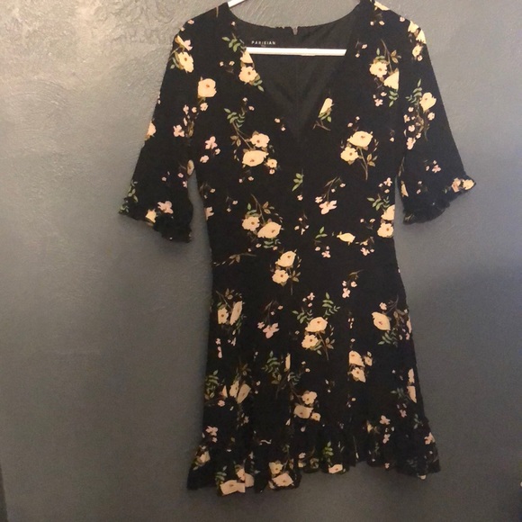 black floral dress asos
